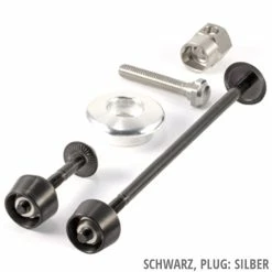 Pitlock Set 01 / GA Sicherungskit -REIFEN E-Bike Reifen Importe Magasin 20101585 Set 01 GA Black Silber