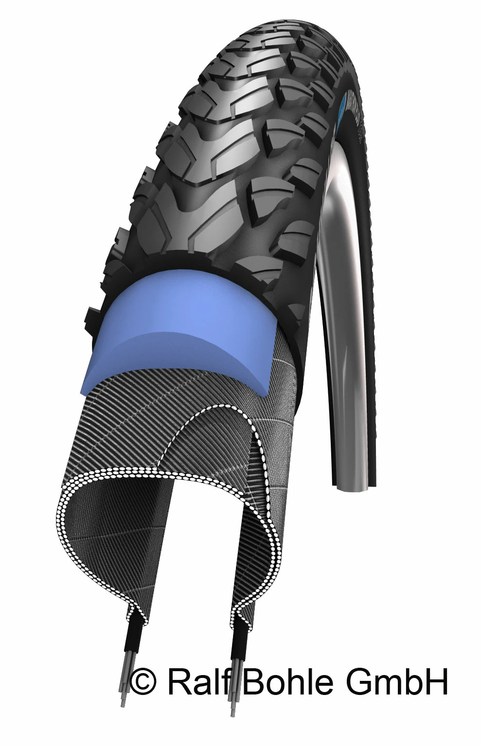 Schwalbe Marathon Plus Tour 26x2,00" Drahtreifen 4 Schwalbe Marathon Plus Tour 26x2,00" Drahtreifen – Bild 2