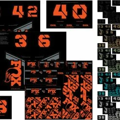 Fox Racing Custom Fork Und Shox Kit Aufkleberset