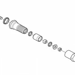 Shimano Pedalachse Komplett Für PD-GR500 /MX80 -REIFEN E-Bike Reifen Importe Magasin Pedalachse komplett PD GR500 c