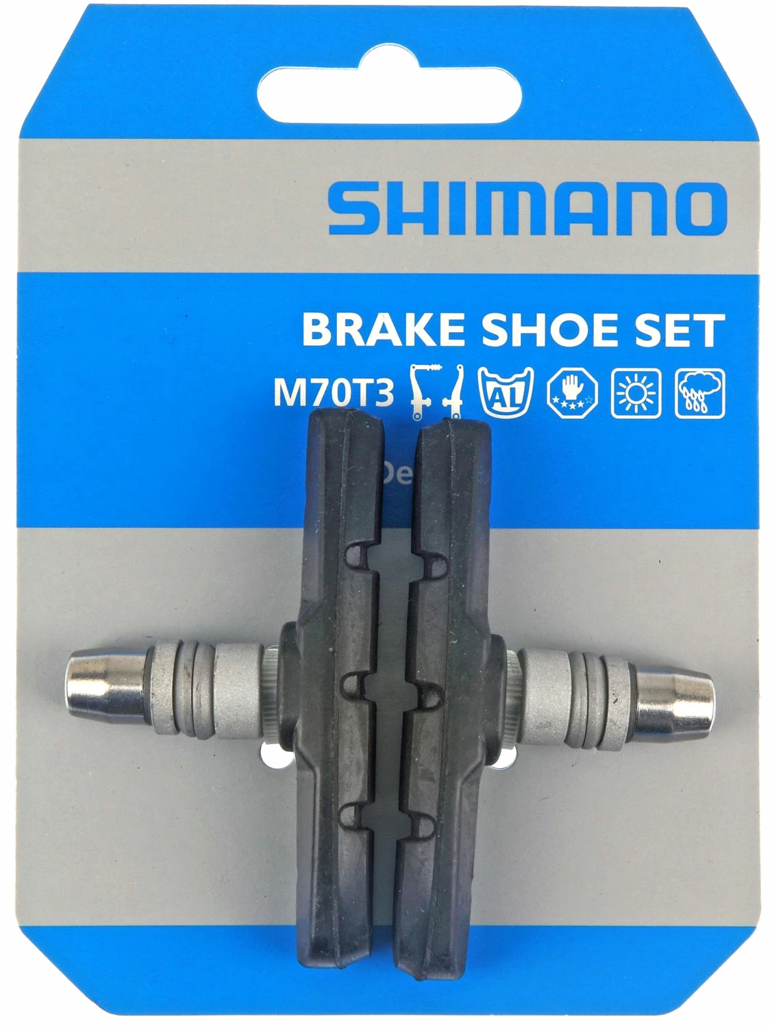 Shimano M70T3 V-Brake Bremsschuhe 4 Shimano M70T3 V-Brake Bremsschuhe – Bild 2