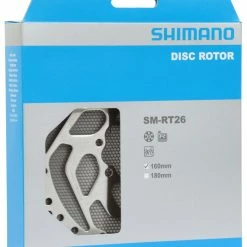 Shimano SM-RT26 6-Loch Bremsscheibe -REIFEN E-Bike Reifen Importe Magasin Shimano Bremsscheibe SM RT26S 160mm Verpackung