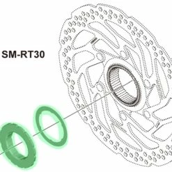 Shimano SM-RT30 Verschlussring -REIFEN E-Bike Reifen Importe Magasin Shimano SM RT30 Verschlussring Y8JX98020 c