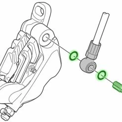 Shimano Bremsleitungsschraube + Dichtring Für BR-M8120/7120 -REIFEN E-Bike Reifen Importe Magasin Shimano Y2RV98010 a