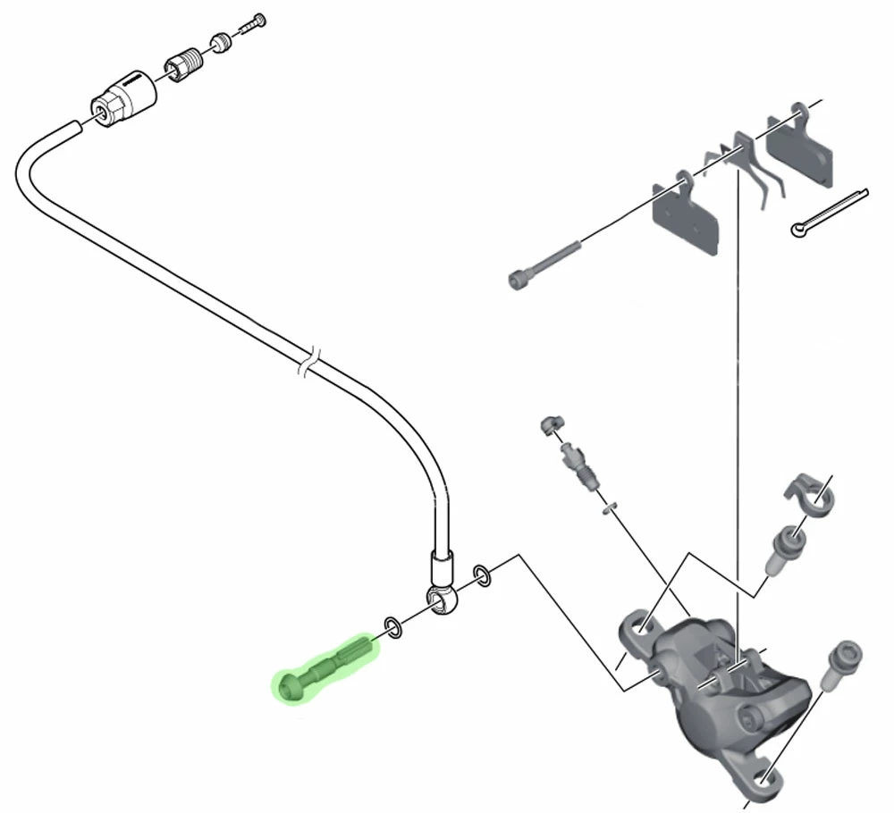 Shimano Bremsleitungsschraube Für SM-BH90-SB 4 Shimano Bremsleitungsschraube Für SM-BH90-SB – Bild 2