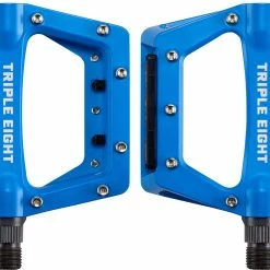 Triple Eight CMPT Flat Plattformpedale -REIFEN E-Bike Reifen Importe Magasin TRIPLE EIGHT CMPT Flat Pedale blau 6577 a