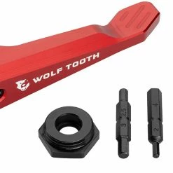 Wolf Tooth Components Axle Handle Multitool -REIFEN E-Bike Reifen Importe Magasin Wolf Tooth Axle Handle Multi Tool Red 2