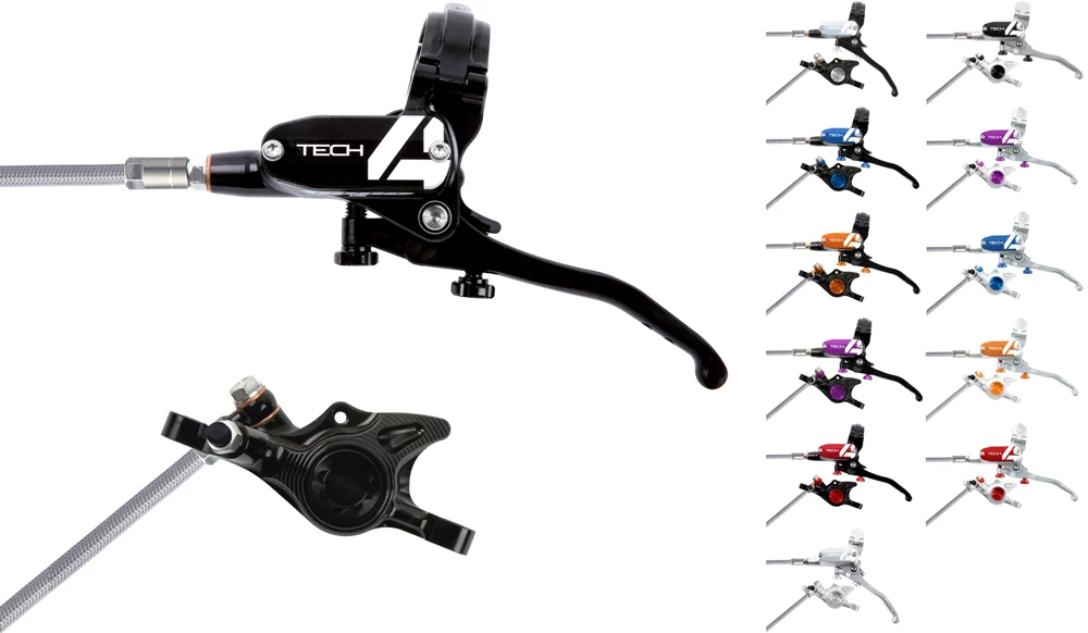 HOPE Tech 4 X2 Stahlflex Scheibenbremse - Hebel Links 3 HOPE Tech 4 X2 Stahlflex Scheibenbremse - Hebel Links